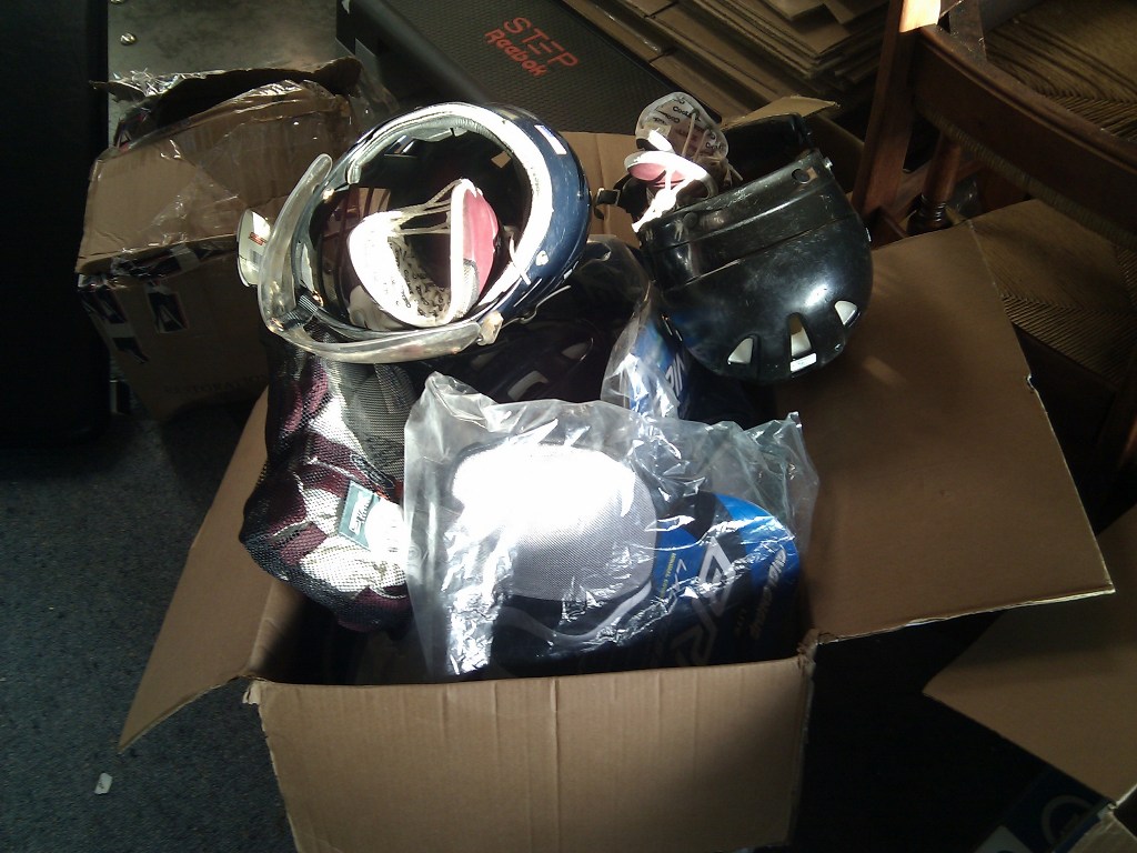 donated lacrosse equipment